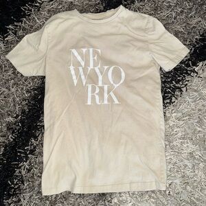 Men’s Beige Graphic T-Shirt